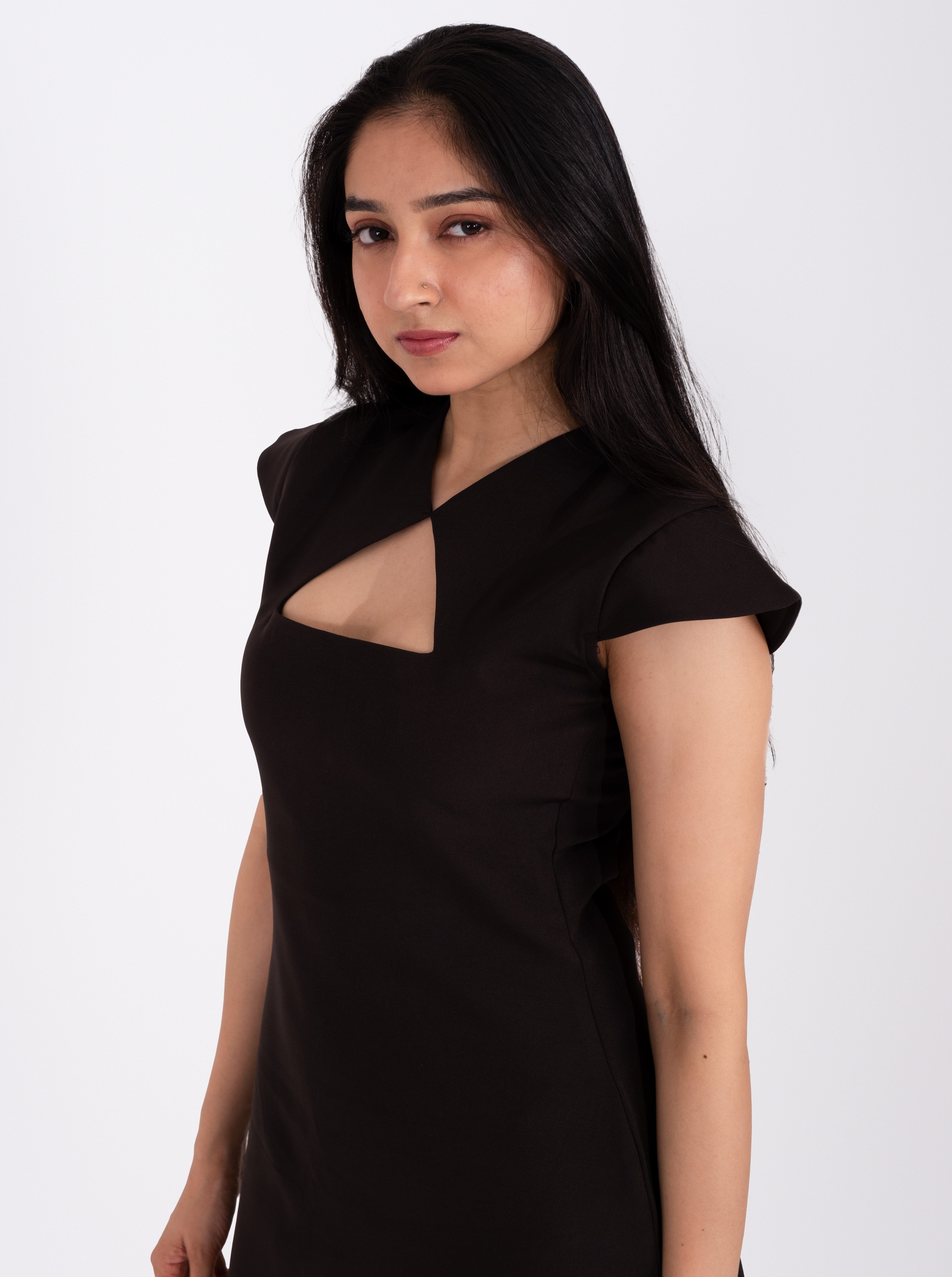 Midnight Cut-Out Muse Mini Dress