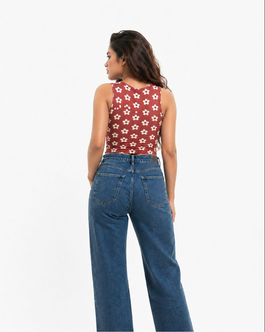 Rust Bloom Tank Top